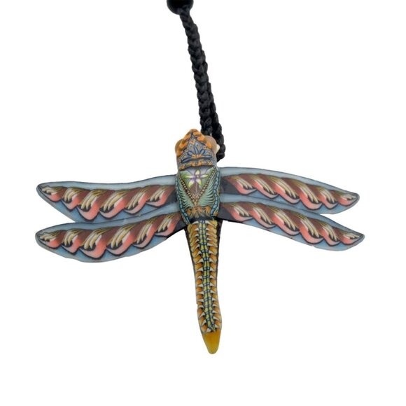 Dragonfly Necklace Handmade by Jon Stuart Anderson - Picture 1 of 5